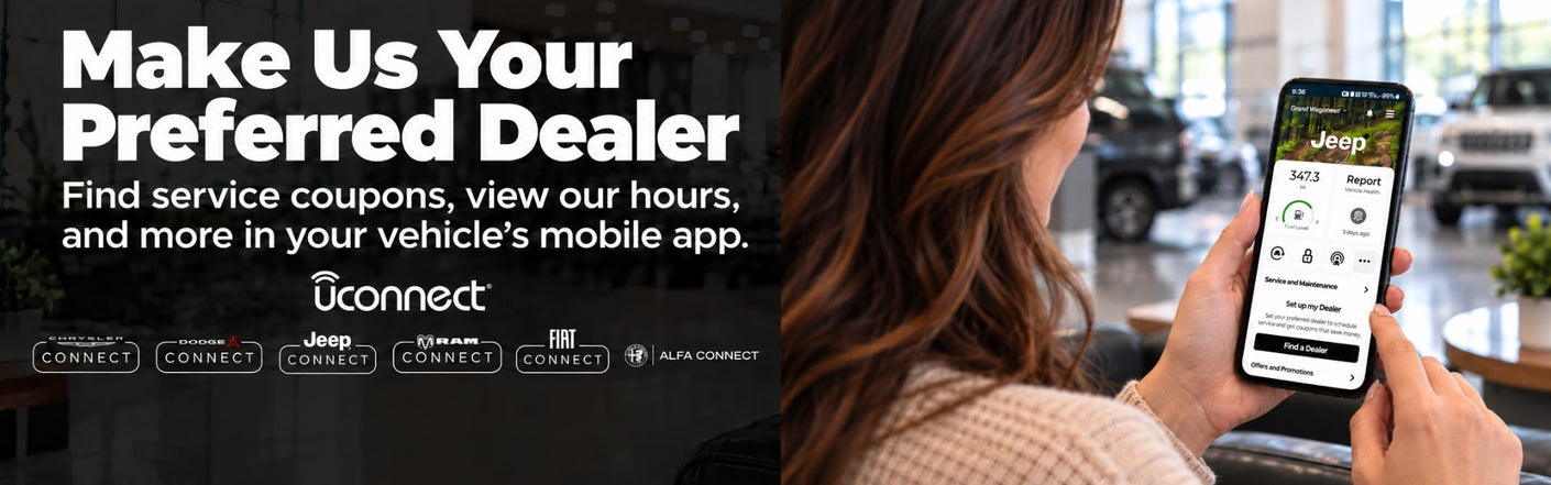 uconnect® make us your preferred dealer | Torkelson Motors Inc in Elgin IA